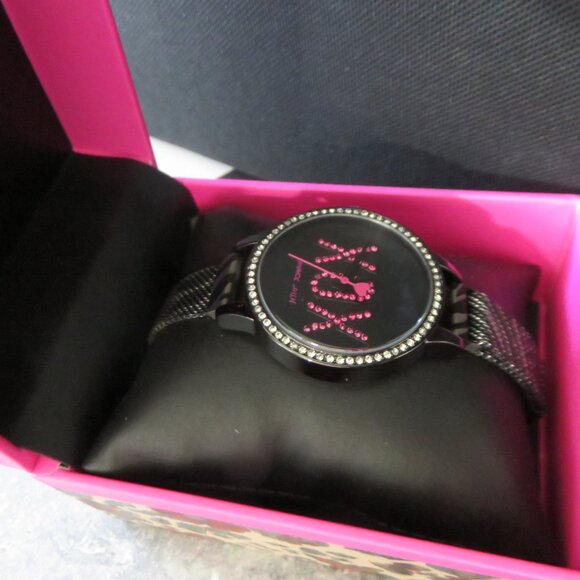 (#033) Betsey Johnson Glitter XOX w/ Rhinestone Women\'s Watch main image 6